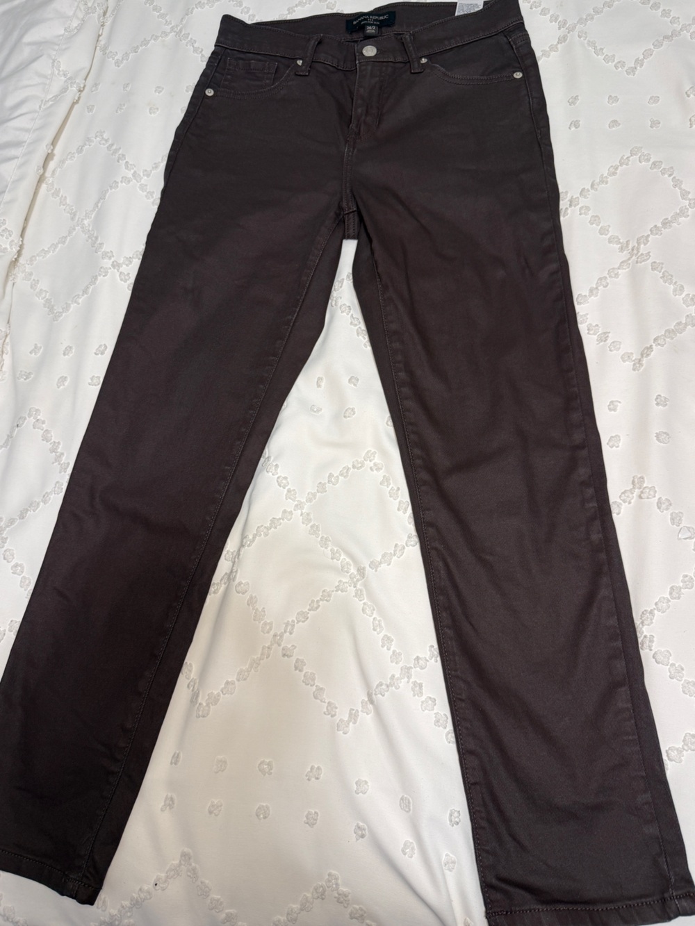 Banana Republic Women's Dark Brown Slim Chinos